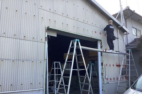 サビや傷みが出ている部分の補修